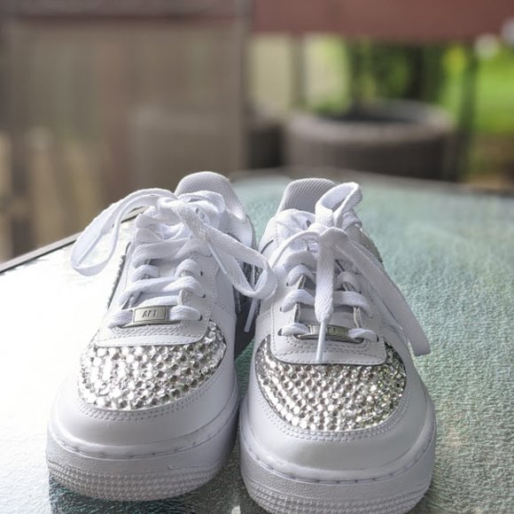 Custom Cyrstal Air Force 1s - Picture 3 of 4